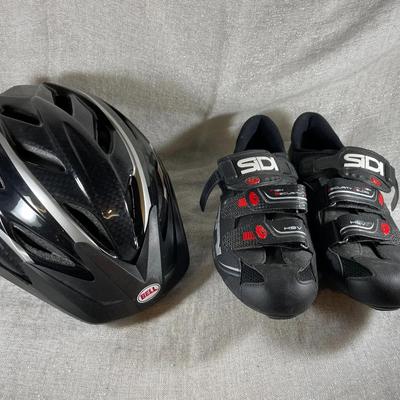 Cycling Shoes And Helmet