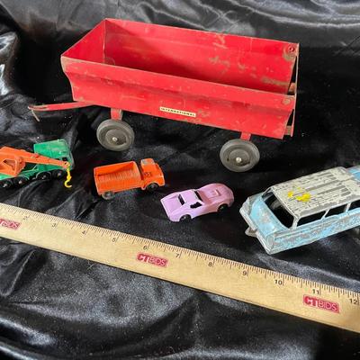 Lot Of 5 Vintage Metal Toy Cars
