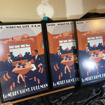 3 Art Deco Nord Wagons Prints
