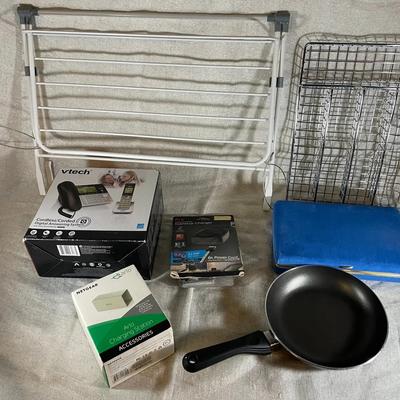 Lot Of Various Household Items Including A Telephone