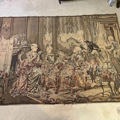 Large Antique Tapestry From Belgium