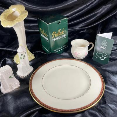 Lot With Belleek, Lenox And Carrigaline Pottery