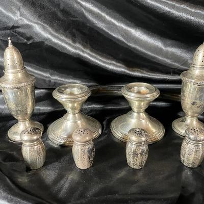 Lot Including Weighted Sterling Silver Items