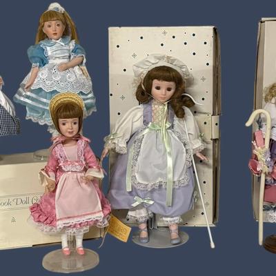 RJ101 - 5 Nursery Rhyme Porcelain Dolls