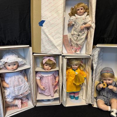 RJ518 - Heritage Brand, Vintage Collectible porcelain dolls in original