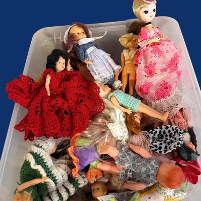 RJ109 - Large Group of Small Dolls Mystery Lot