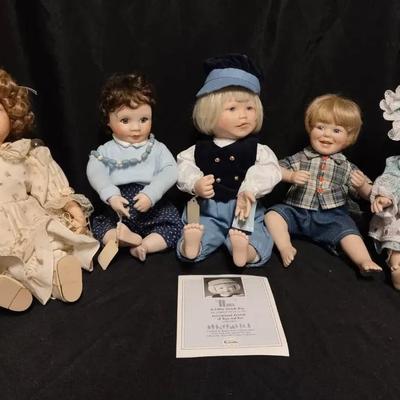RJ212 - Small Toddler Dolls By Knowles And Others