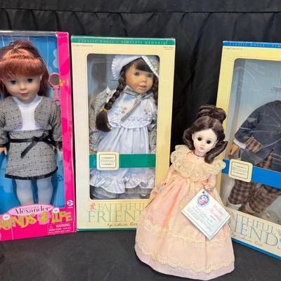 RJ503 - Madame Alexander Dolls, 13 - 18" tall.