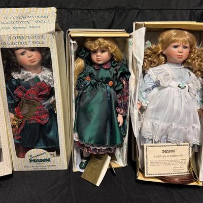 RJ519 - Seymour Mann Porcelain Dolls In Original Boxes