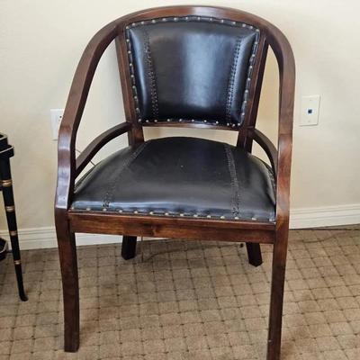 Leather Studded Chair 