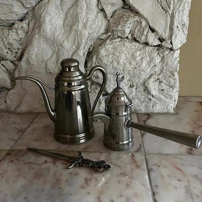 Stainless Steel Arabic Coffee Pots & Letter Opener