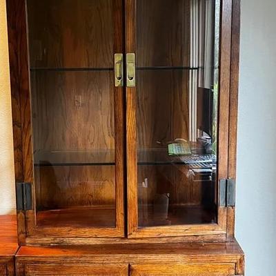 Henredon Scene One Campaign Style Display Case B