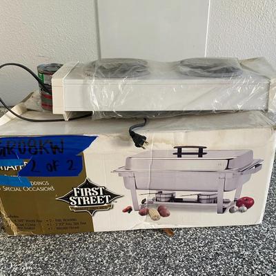 Chaffing Dish & Double Electric Burner 