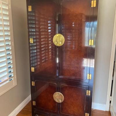 Gorgeous Armoire With Brass Hardware