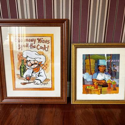 2 Framed Handcrafted Art Pieces - Signed By Artists