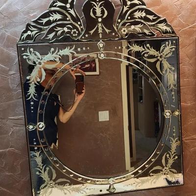 Large, Venetian Style Mirror 