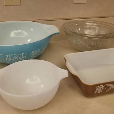 6 Piece Pyrex Cookware Lot