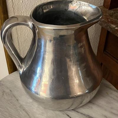 Sale Photo Thumbnail #92: Large Pewter Pitcher