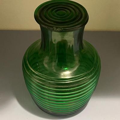 Sale Photo Thumbnail #227: Vintage Anchor Hocking Water Carafe with Lid (lid has a chip)