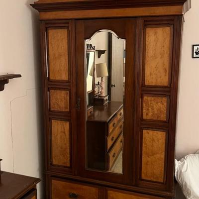 Sale Photo Thumbnail #42: Bird’s Eye Maple Wardrobe 