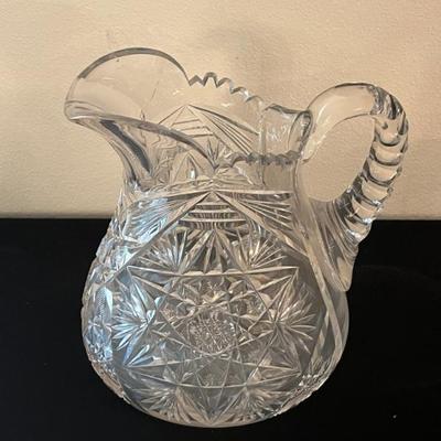 Sale Photo Thumbnail #142: Cut Crystal Pitcher