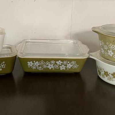 Sale Photo Thumbnail #167: Vintage Pyrex Spring Blossom Dishes