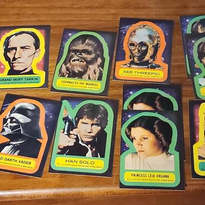 1977 Topps Star Wars Series 1 sticker cards