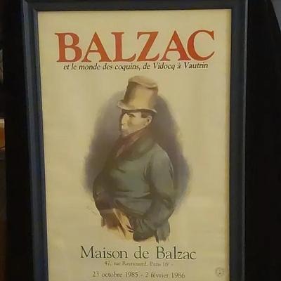 Maison de Balzac-Framed Poster 