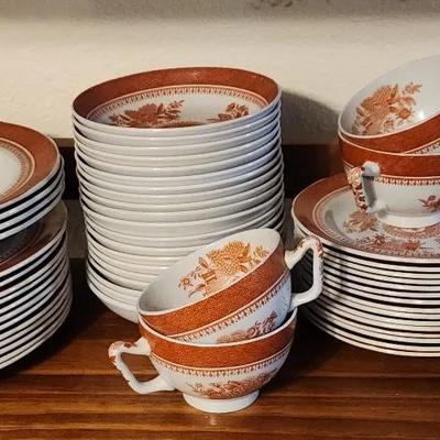 Copeland Spode Fitzhugh Fine Stone Red China England #1