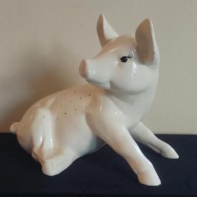 Large Porcelain Pig 