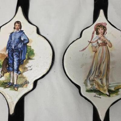 Blue Boy & Pinky Ceramic Wall Hangings