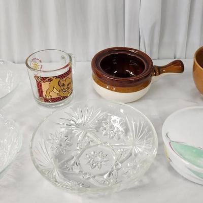 Variety Of Kitchen Dishes - The Lion King Glass, Star Of David Glass Bowl
