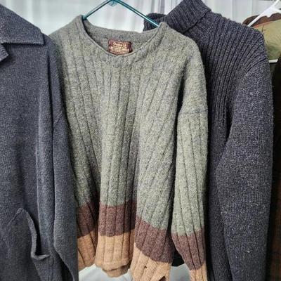 Men's Wool Sweaters Size L-XL