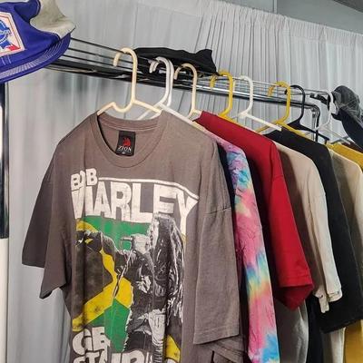 Vintage Tshirts XL & Hats, Bob Marley, Popeye, Donald Duck, BB King 