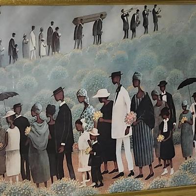 Funeral Procession Framed Picture 