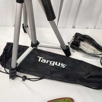 Tripod Camera Stand, Lion Pocket Knife, Vintage Iron