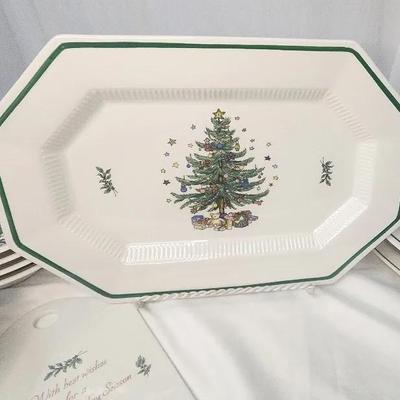 Nikko Classic Collection Holiday Dinnerware Set Plates, Coffee Mugs, Platter & Bowls