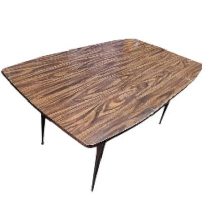 Mid-century Modern Walnut Drop Leaf Dining Table Tapered Legs