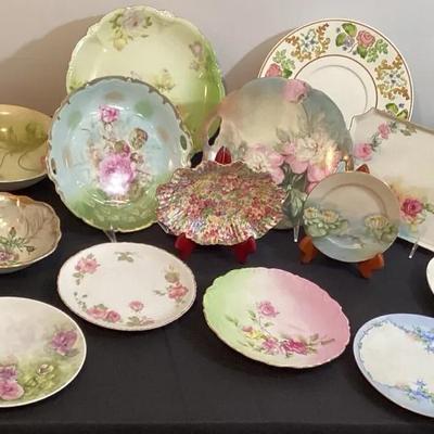 Large Assorted Lot Of Vintage Decorative Plates