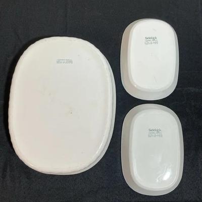 Corning Ware Baking Dish Lot – 3-Piece Set (Sidekick & Classic White)