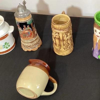 Lot of Vintage Ceramic & Stein Mugs