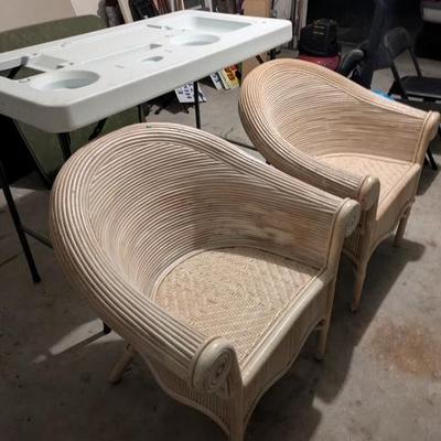 Sale Photo Thumbnail #8: Wicker chairs