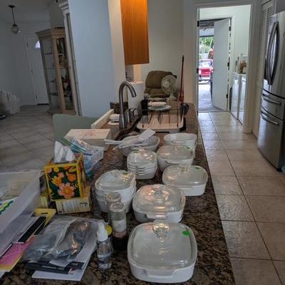Corning ware and misc items