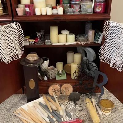 Candle Collection with Holders, Yankee Candles & Accessories