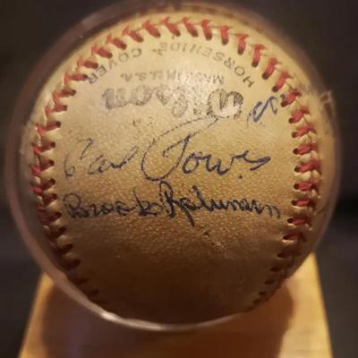 1957 Orioles vs. Cubs Signed Baseball Featuring Early Brooks Robinson & George Kell