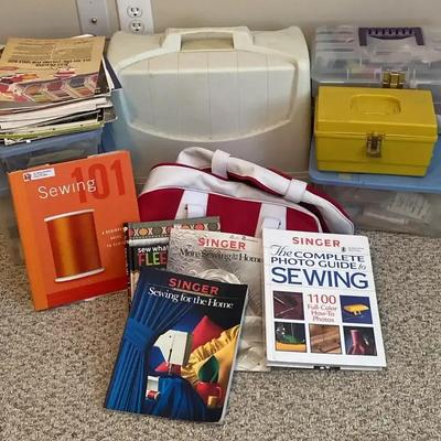 Sewing Kit with Books, Threads & Notions