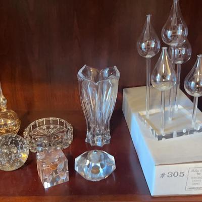 Baccarat Crystal Rabbit Figurine, Belag Teardrop Glass Set & Crystal Decor Collection