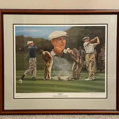 Alan Zuniga "1953" (Ben Hogan at Merion) Signed Limited Edition Golf Lithograph 267/1953