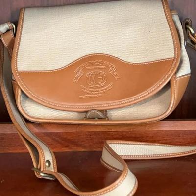 Ghurka No. 28 Leather & Canvas Purse