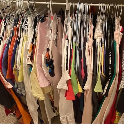 Summer Collection of Women’s Clothing with Hangers Included